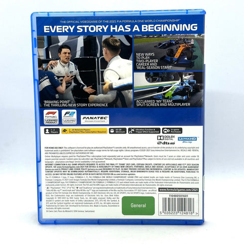 F1 2021 The Official Videogame - PlayStation 5 / PS5 Game